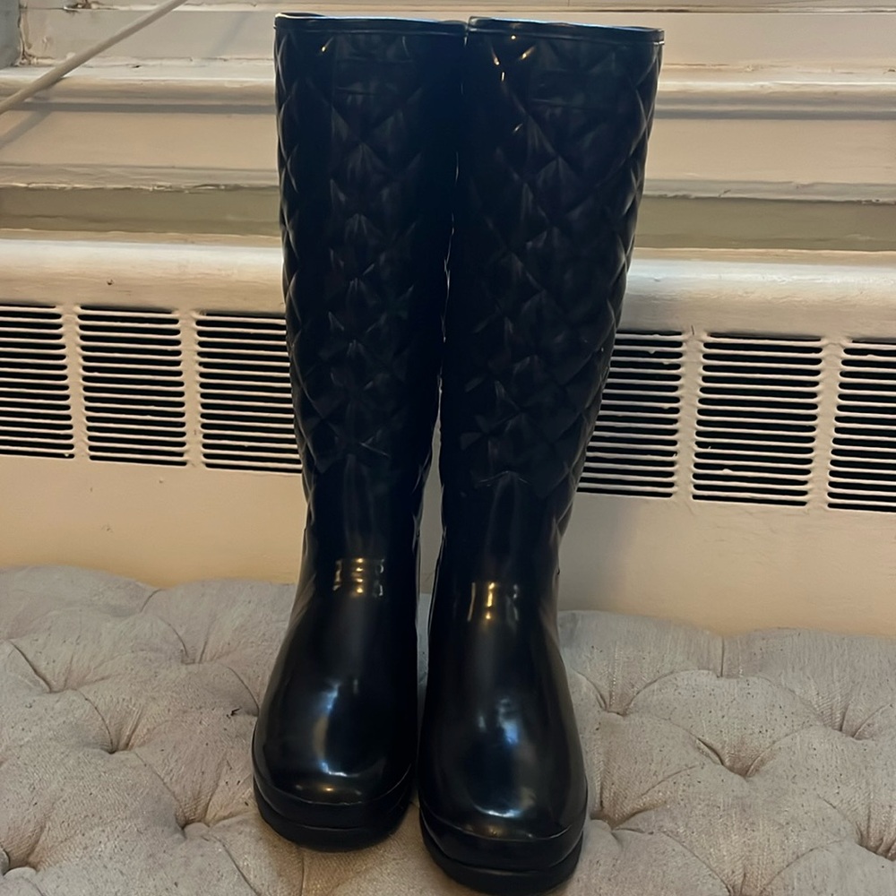 Tall hunter rain boots